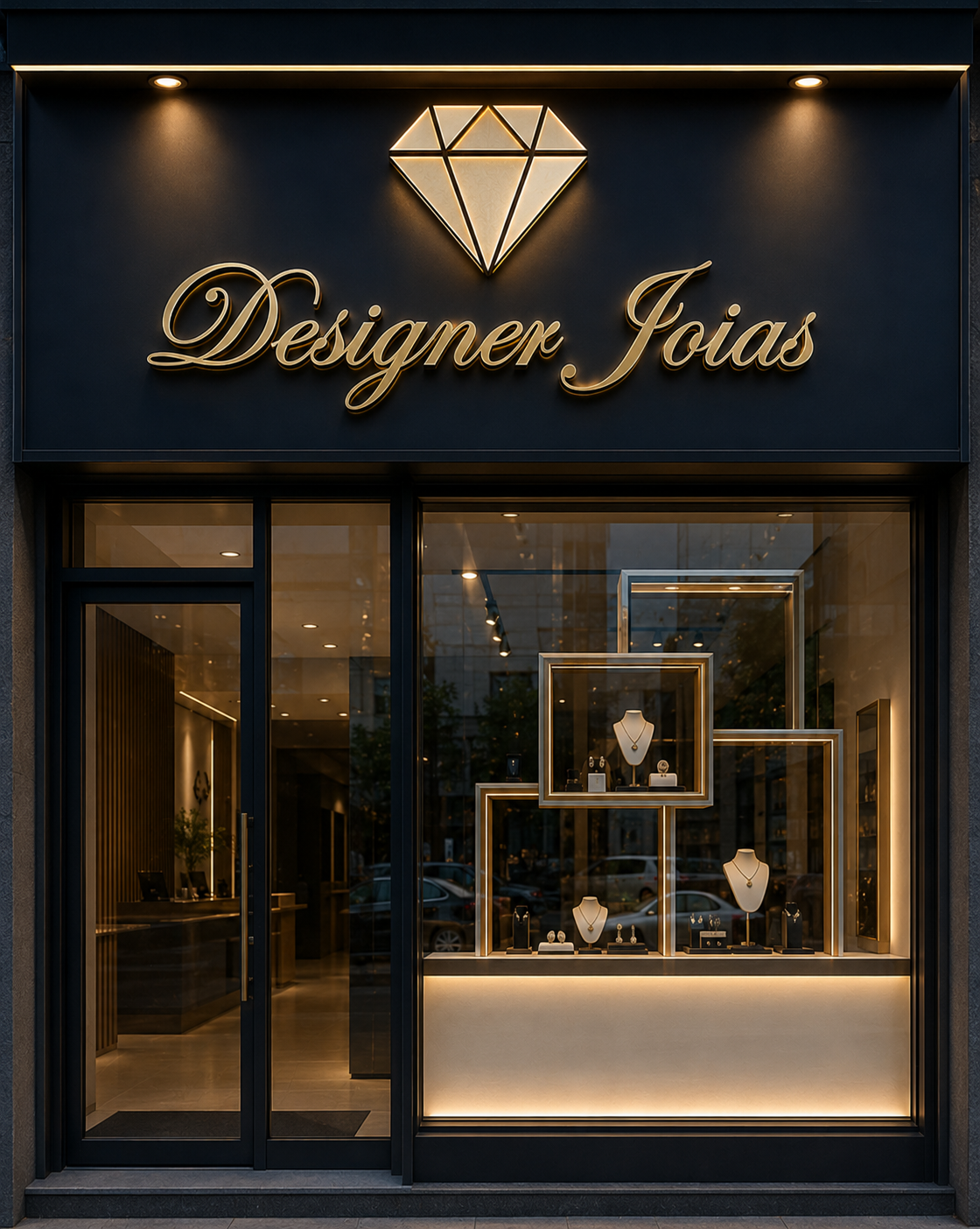 Fachada da Designer Joias no Centro de Foz do Iguaçu